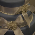 Stacked Chocolate Brownie cake with layers of ganache